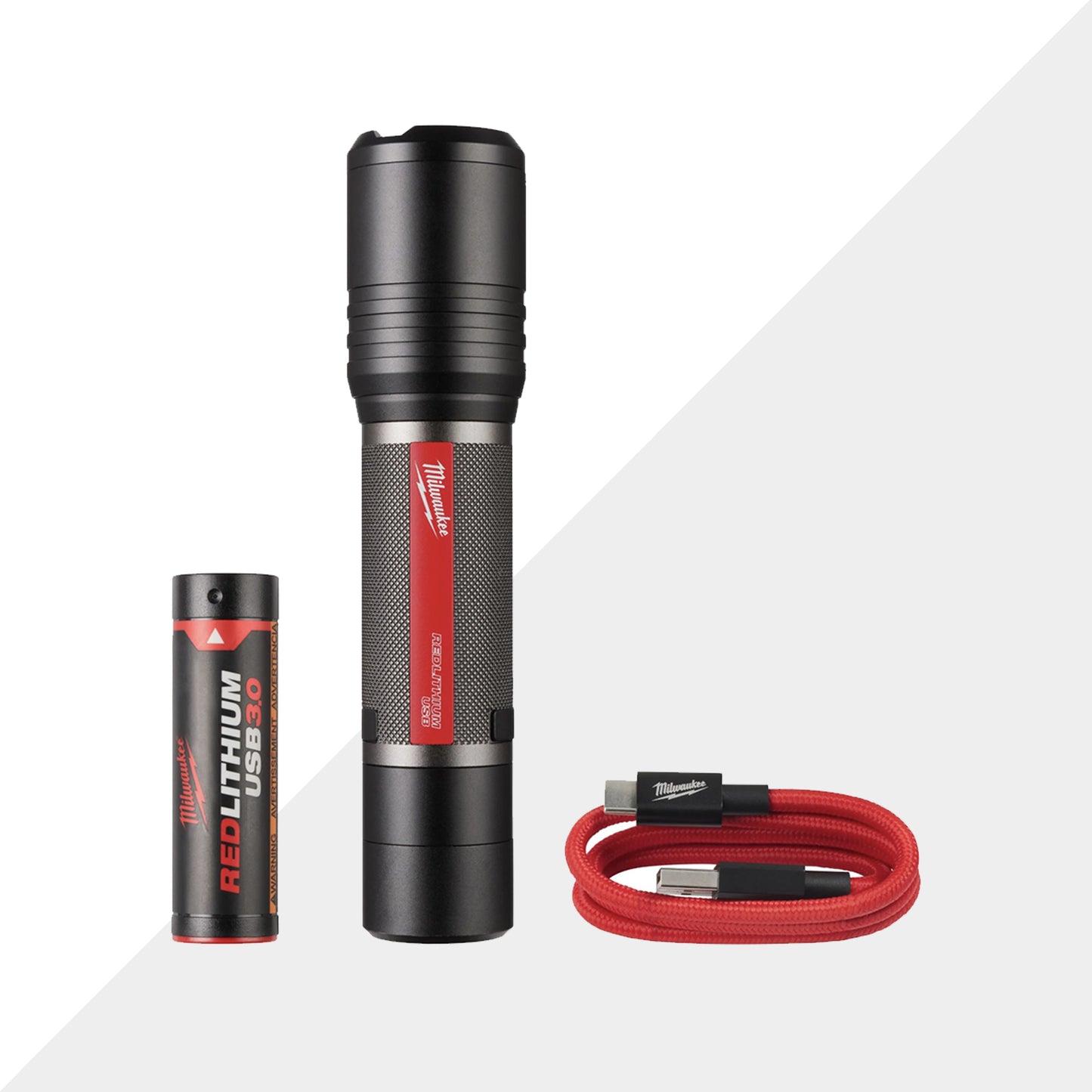 Torcia compatta 2.000 Lumen ricaricabile con USB