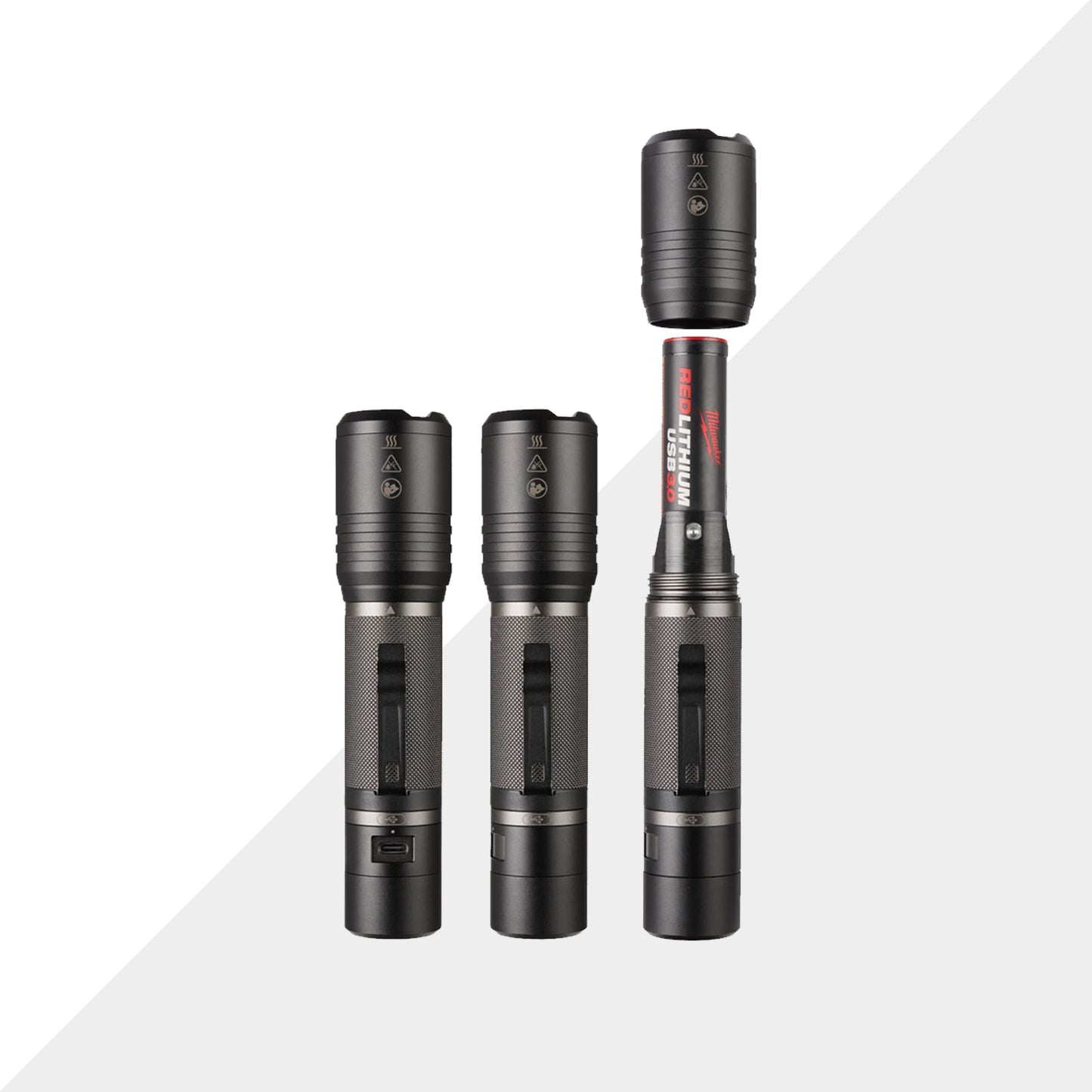 Torcia compatta 2.000 Lumen ricaricabile con USB
