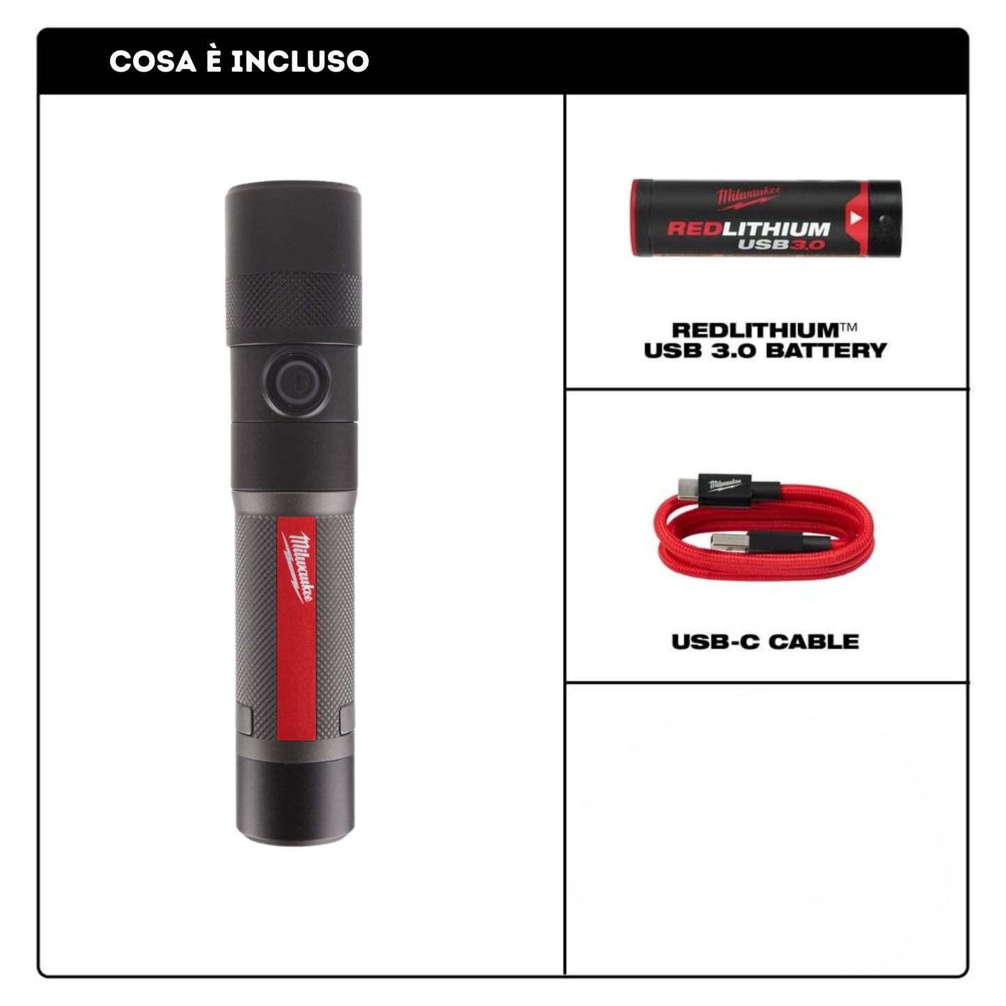 Torcia compatta 1100 Lumen