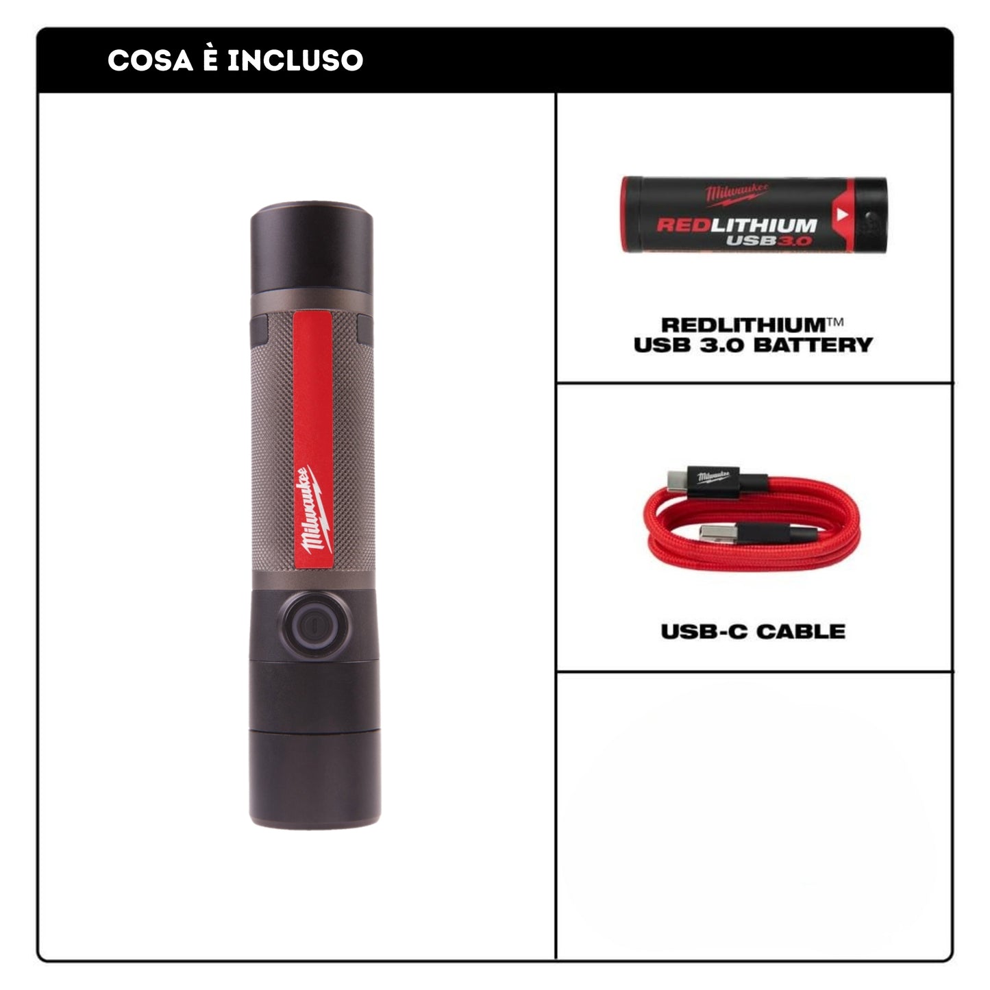 Torcia compatta 800 Lumen