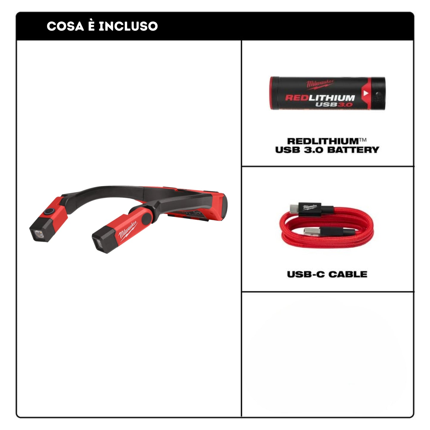 Torcia da collo 400 lumen MILWAUKEE