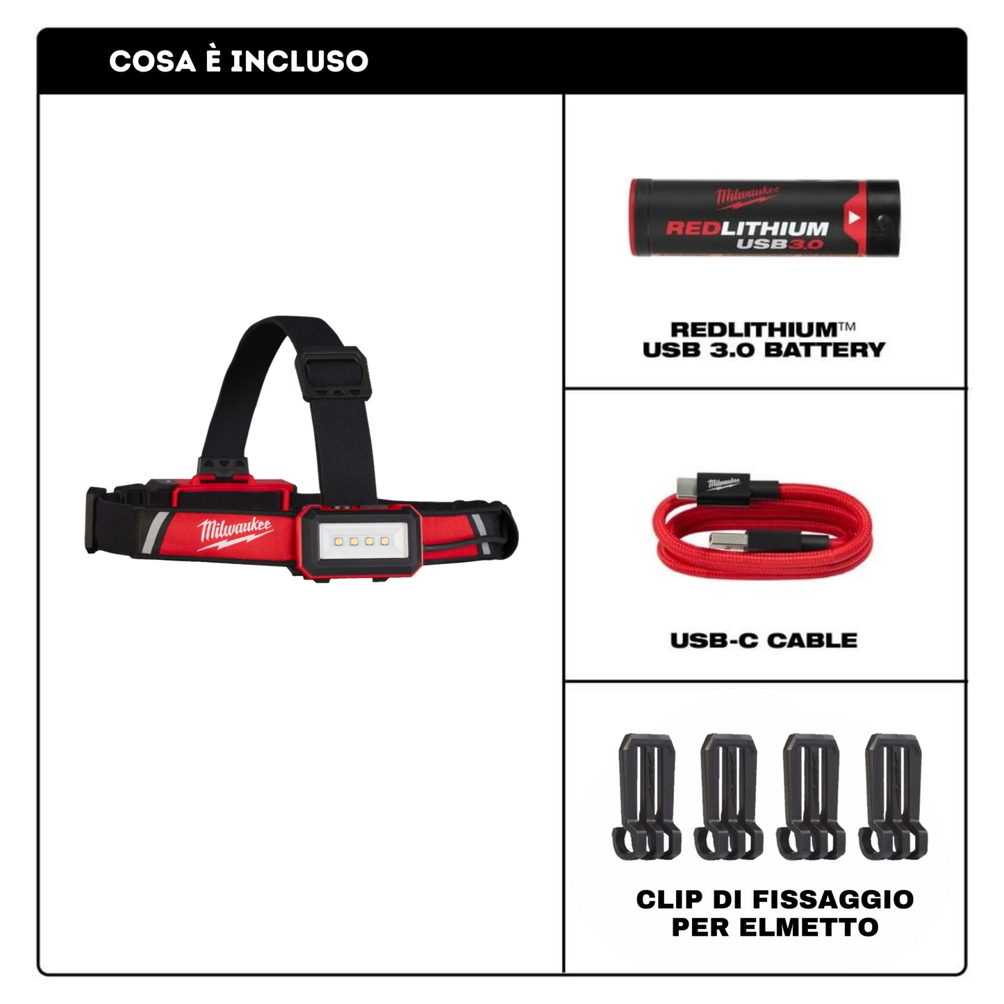 Lampada frontale 600 Lumen